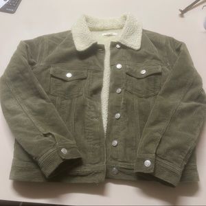 Olive green corduroy jacket